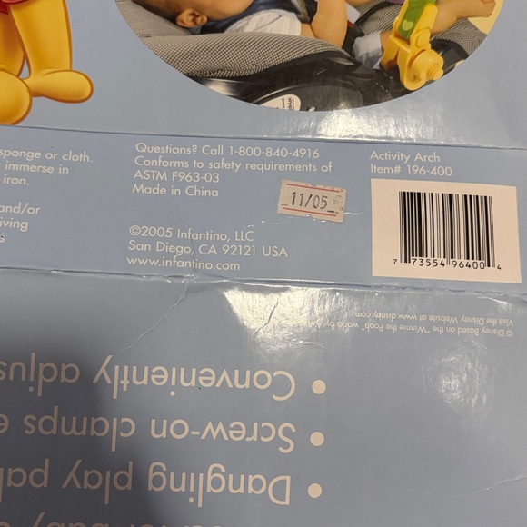 Infantino Disney Baby Activity Arch - Winnie the Pooh & Friends 2005 RARE NEW - Picture 16 of 16